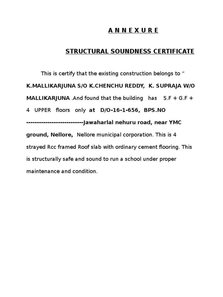 STRUCTURAL SOUNDNESS CERTIFICATE.docx Nature