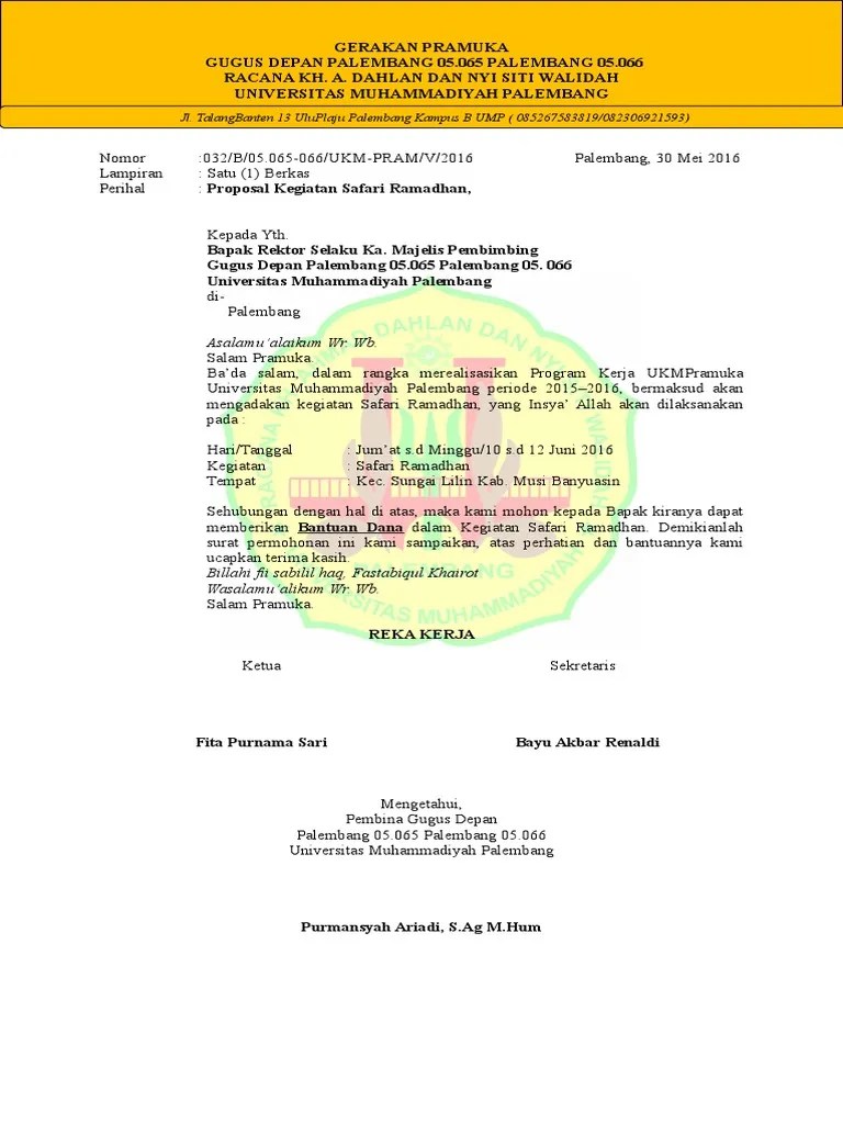 Proposal Kegiatan Safari Ramadhan | PDF