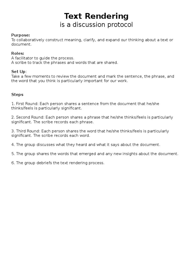 Classroom Protocols PDF