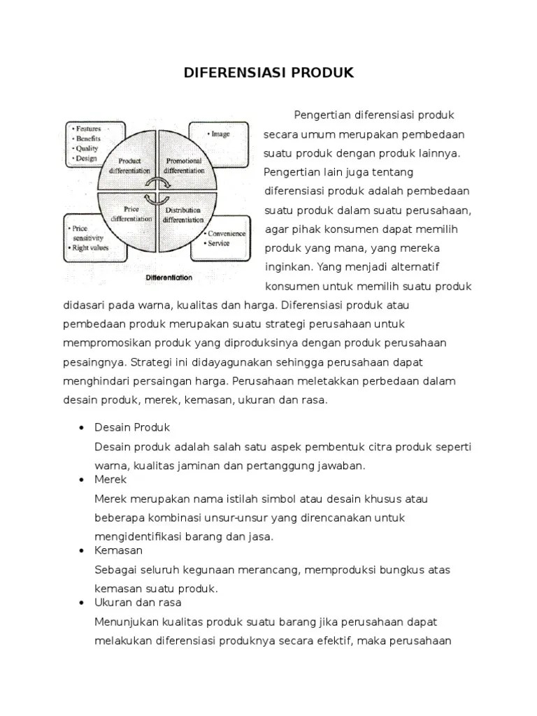 Diferensiasi Produk | PDF