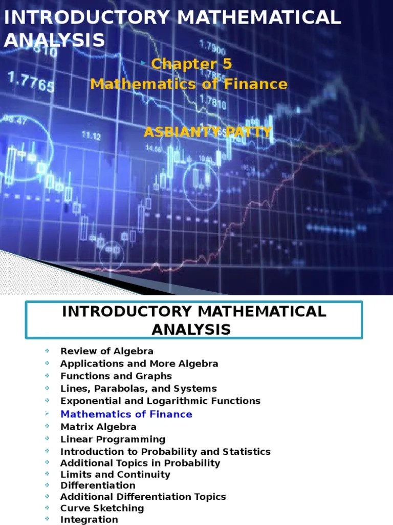 Introductory Mathematical Analysis PDF