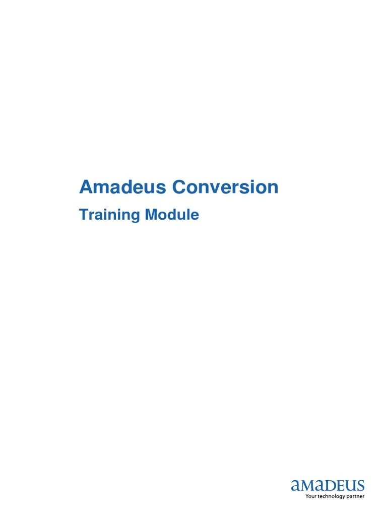 Amadeus Reservation Conversion FR Microsoft Word Industries