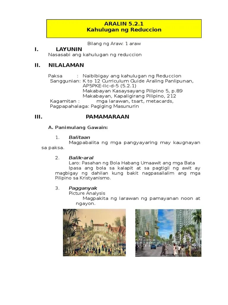 Lesson Plan in AP 5 Quarter II PDF