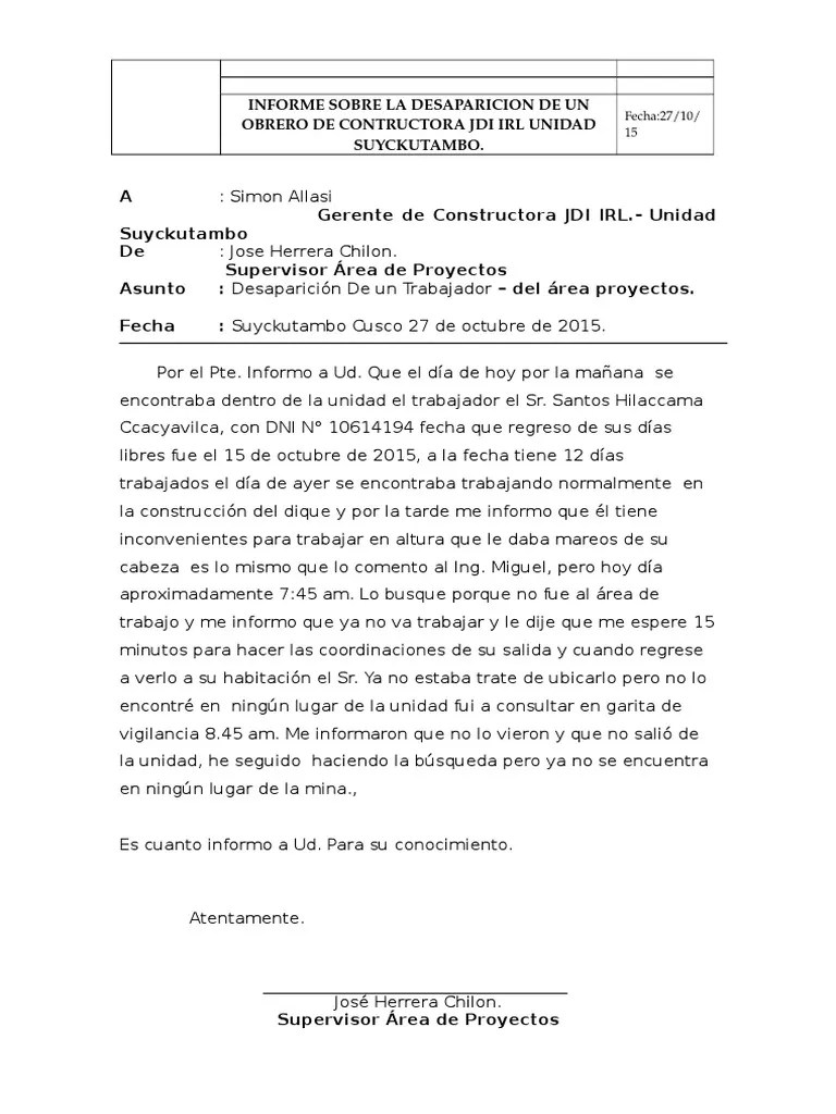 Arriba 90 imagen modelo de informe de mala conducta de un alumno