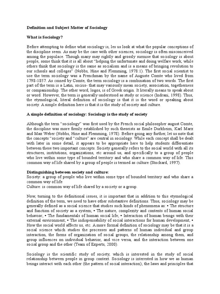 A Comprehensive Overview of the Definition, History, and Scope of