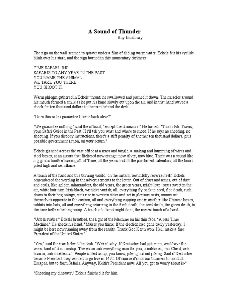 A Sound of Thunder.pdf Nature Leisure
