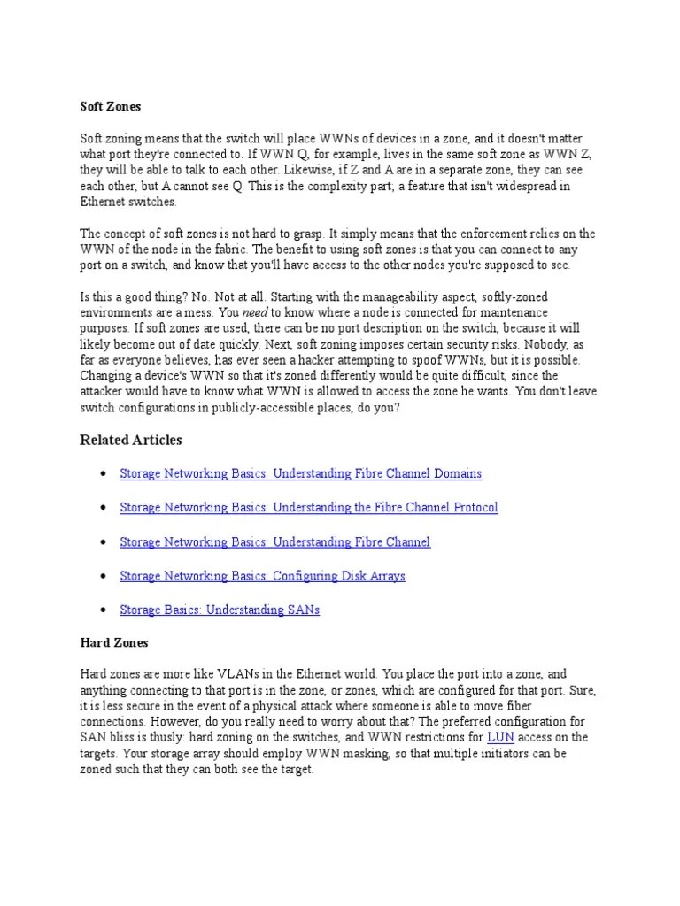 CISCO Zoning Download Free PDF Network Switch Computer Network