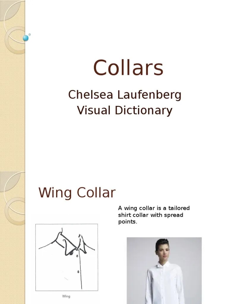 Collars Visual Dictionary PDF Shirt Clothing