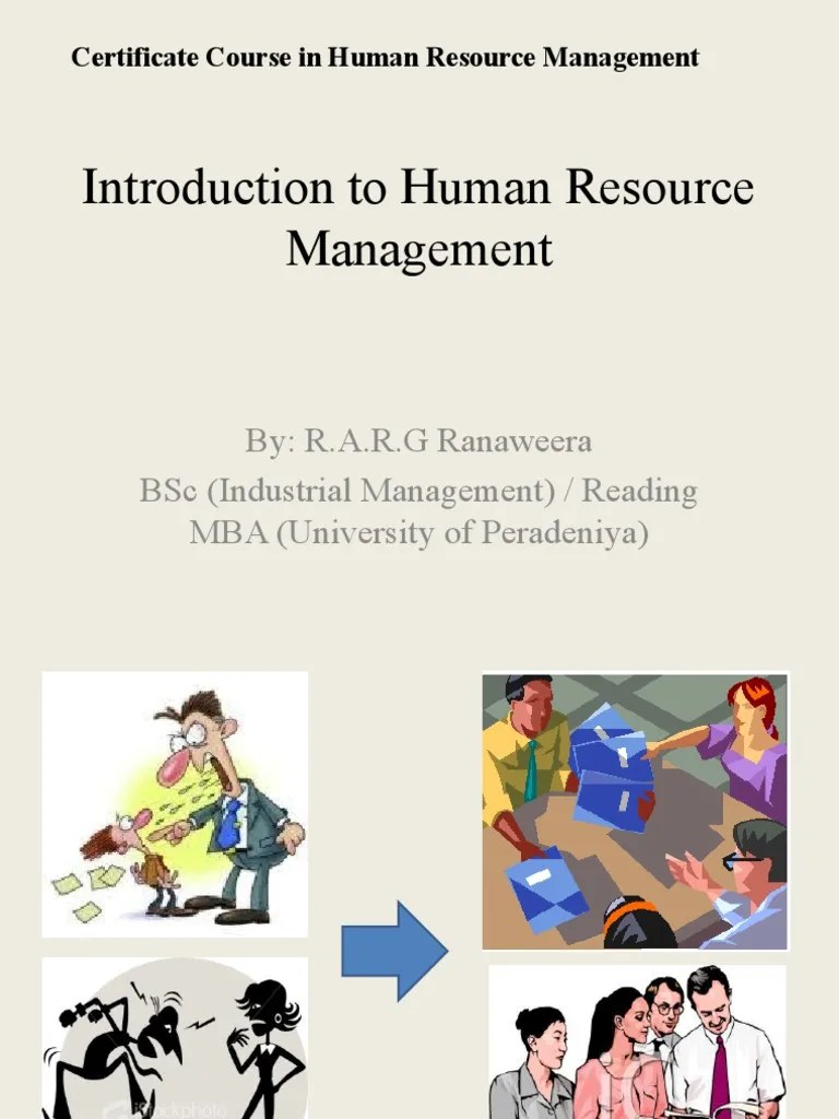 Introduction To Human Resource Management PDF