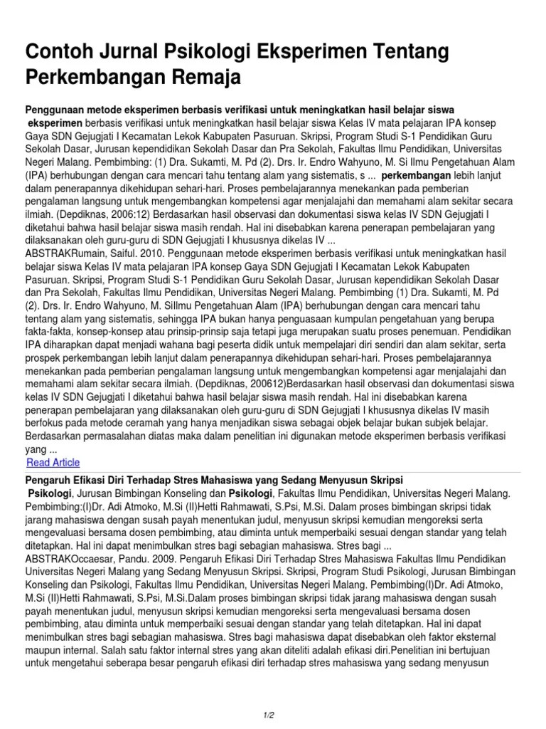 Contoh Jurnal Psikologi Eksperimen Tentang Perkembangan Remaja.pdf