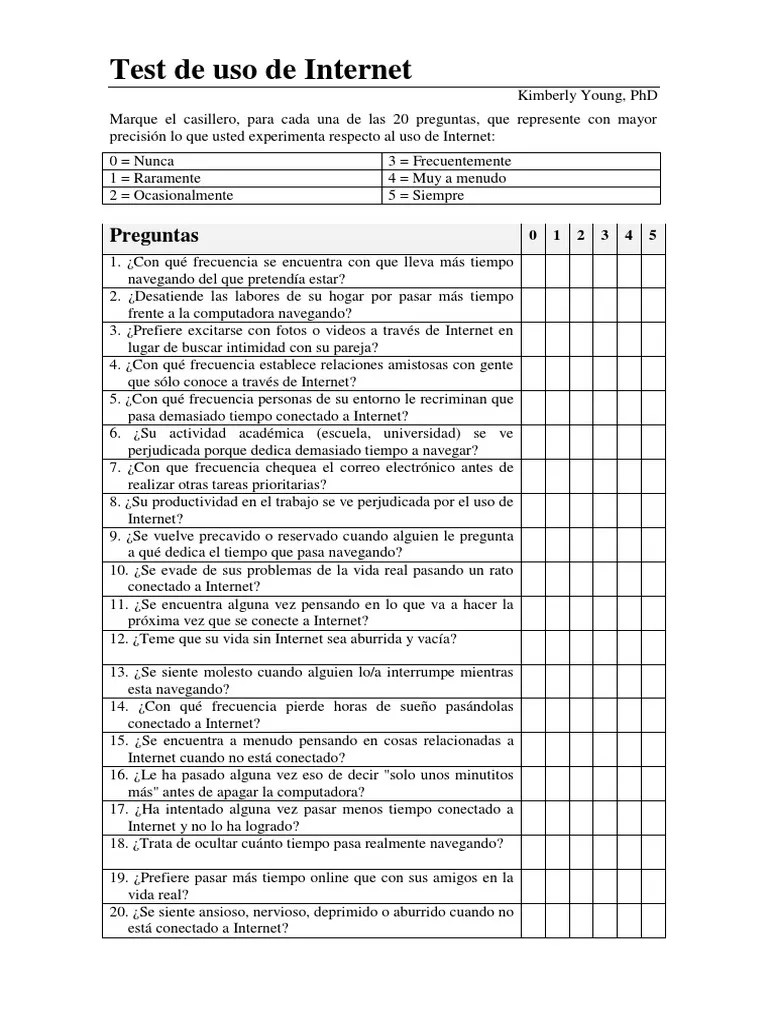 Test IAT Adicción A Con Corrección PDF Sociedad