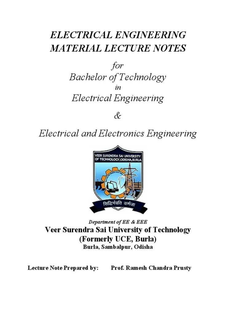 Electrical Engineering Materials PDF Dielectric Electrical
