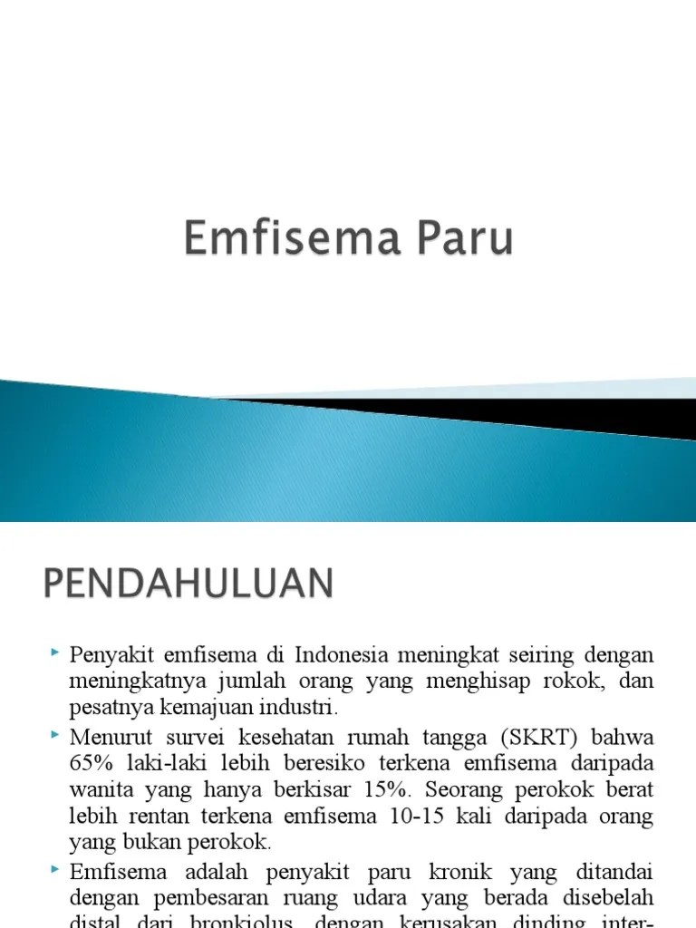 Emfisema Paru Radiologi | PDF