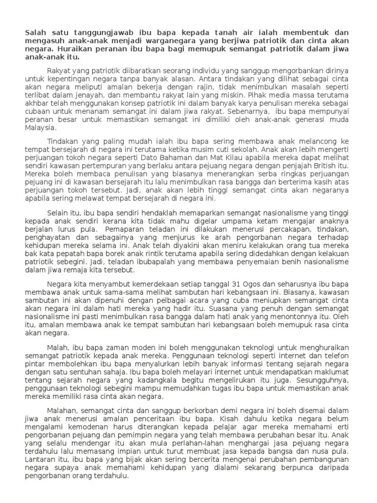 Peranan Ibu Bapa Memupuk Semangat Kejiranan : Karangan Archives Page 2 Of 5 1001 Contoh