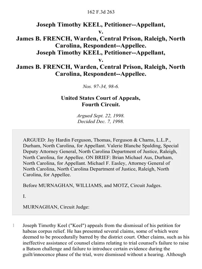 United States Court of Appeals, Fourth Circuit PDF Batson V. Kentucky Supreme Court Of The
