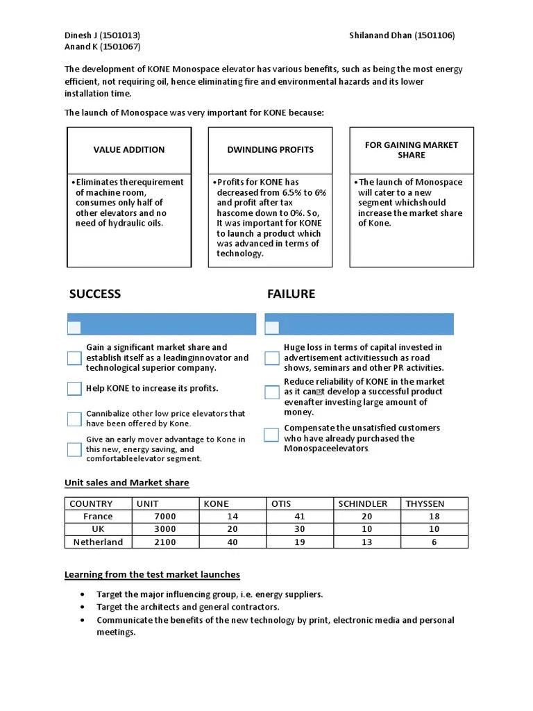 KONE.pdf | Sales | Elevator