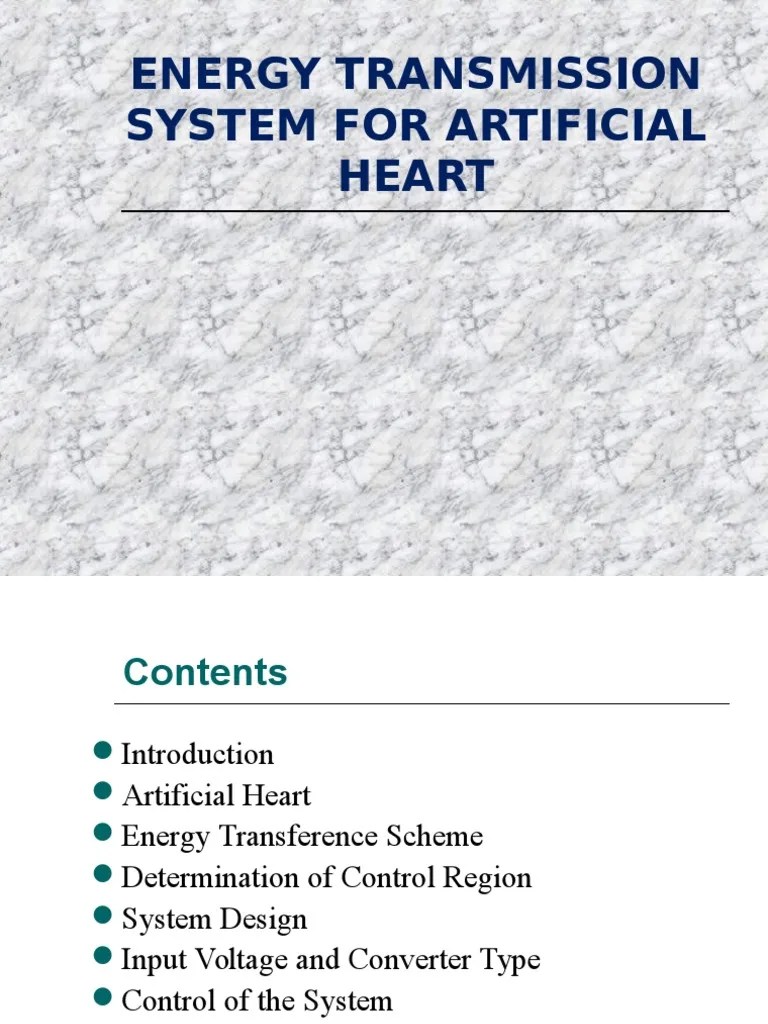 Energy Transmission System For Artificial Heart PDF
