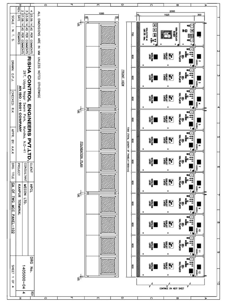 Mcc Panel Drawing Pdf