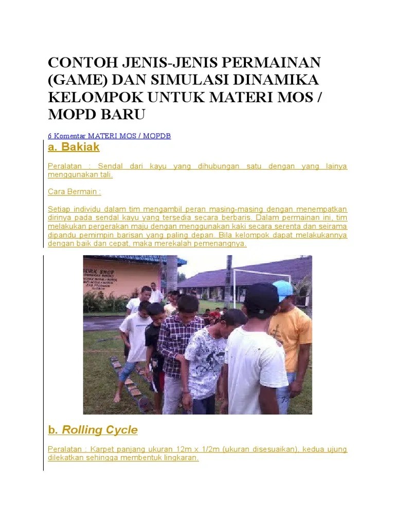 Contoh Jenis Games Mos | PDF
