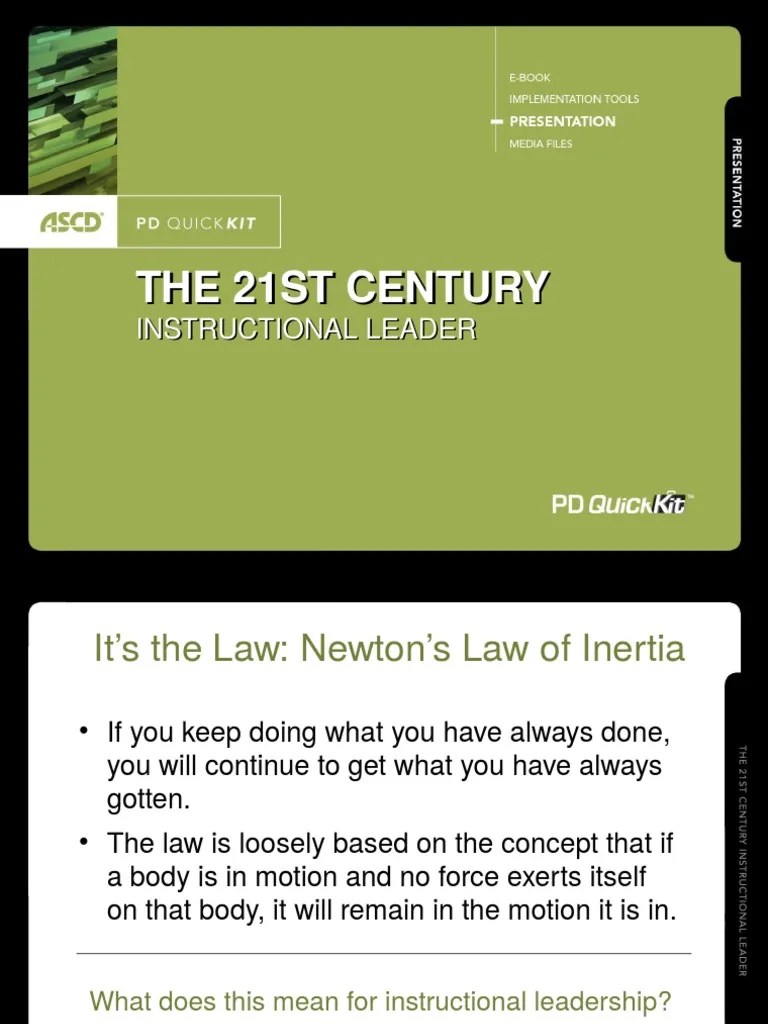 The21stCenturyInstructionalLeader lecture 2.ppt Leadership
