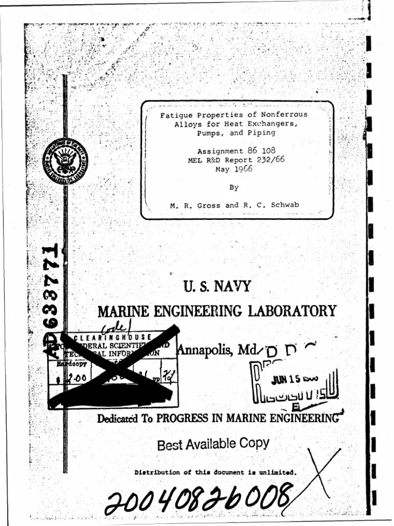Mechanical properties of Bronze alloys Bending Fatigue (Material