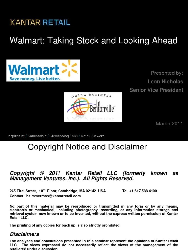 DBB Walmart Results PDF Walmart Retail