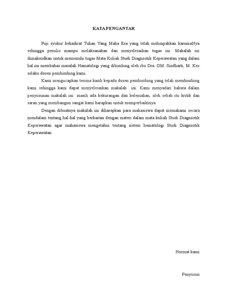 Makalah Studi Diagnostik Keperawatan