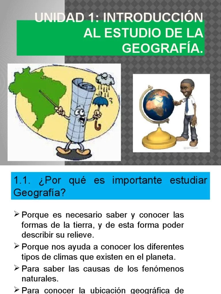 Tema 1 Importancia de La Geografìa. Tierra Geografía Prueba