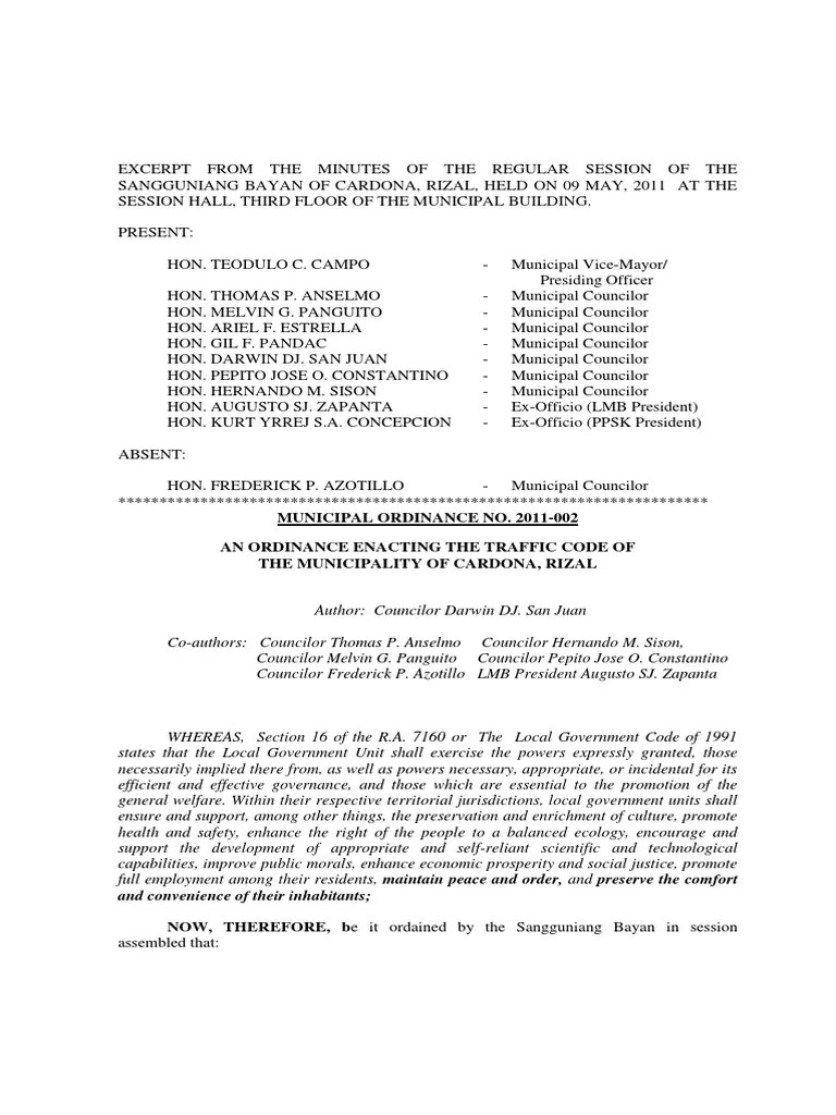 Sample Traffic Code PDF PDF Traffic Driver's License