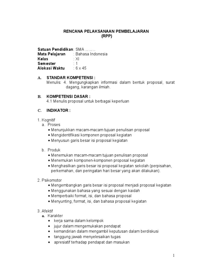 RPP Bsbi Menulis Laporan | PDF