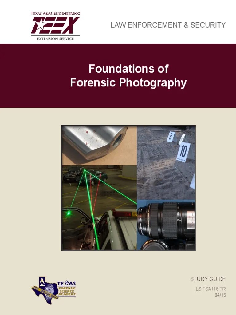 FSA116 Foundations of Forensic Photography Study Guide Camera Lens