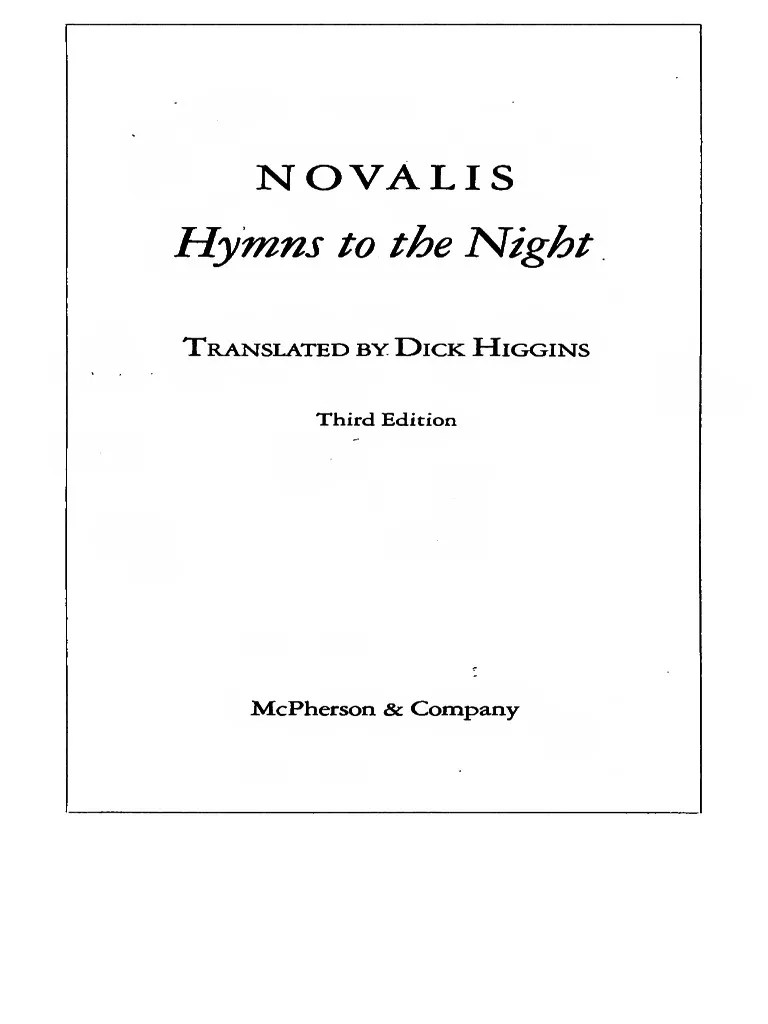 Hymns to the Night Novalis.pdf