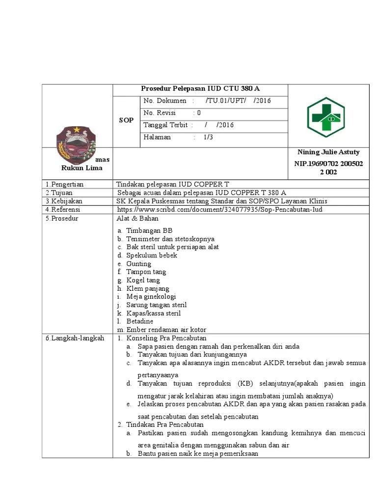 SOP pelepasan iud.doc