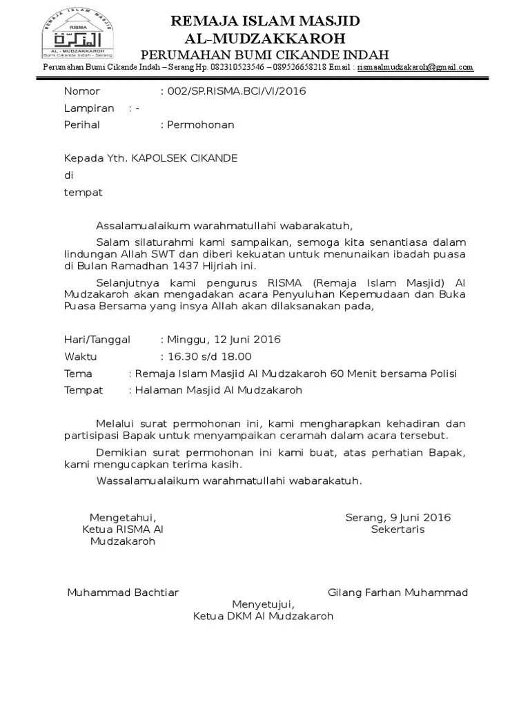 Surat Undangan Kepolisian