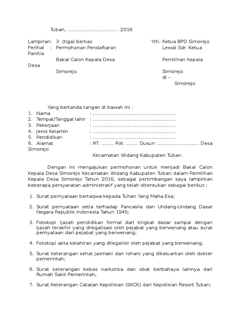 Contoh Surat Pernyataan Bertaqwa Kepada Tuhan Yang Maha Esa Bermaterai