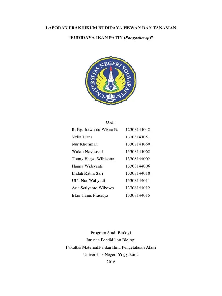Laporan Budidaya Ikan Patin