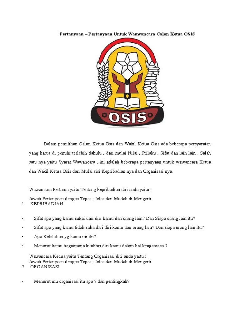 Tes Anggota Osis | PDF
