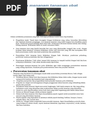 Tanaman Obat Siap Print | PDF