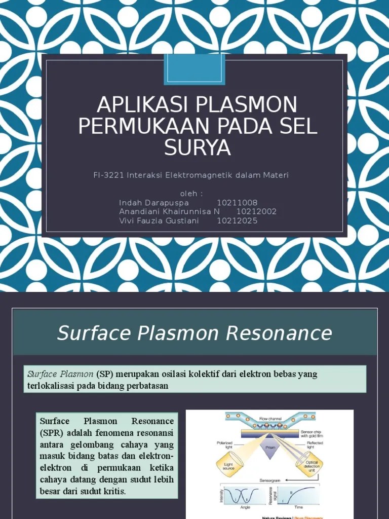 Aplikasi Plasmon Permukaan Pada Sel Surya