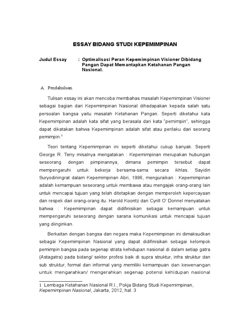 Contoh Soal Essay Kepemimpinan – Gambaran