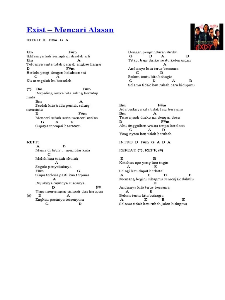 Chord Gitar Mencari Alasan Exist – Python