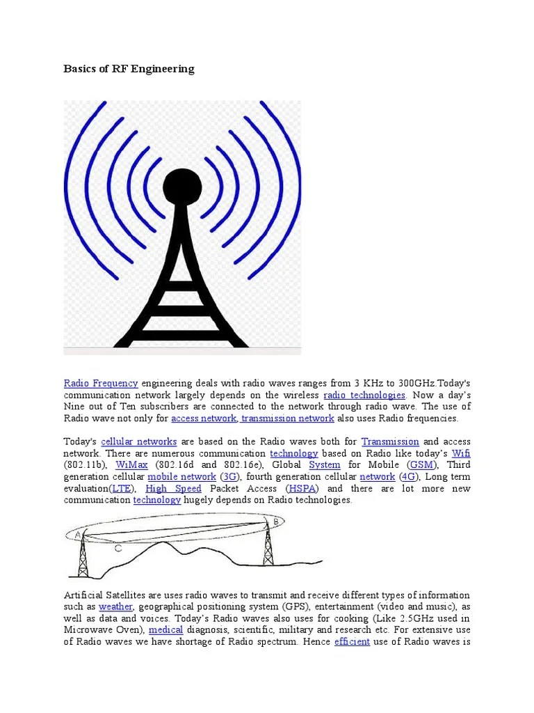 Basics of RF Engineering 4 G Radio