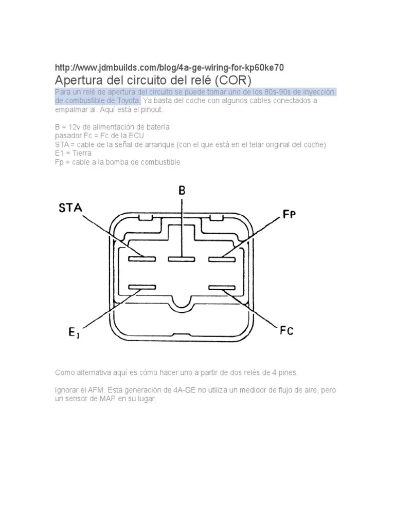 Sustituto de Circuit Open Relay de Toyota Pik Up 22re PDF