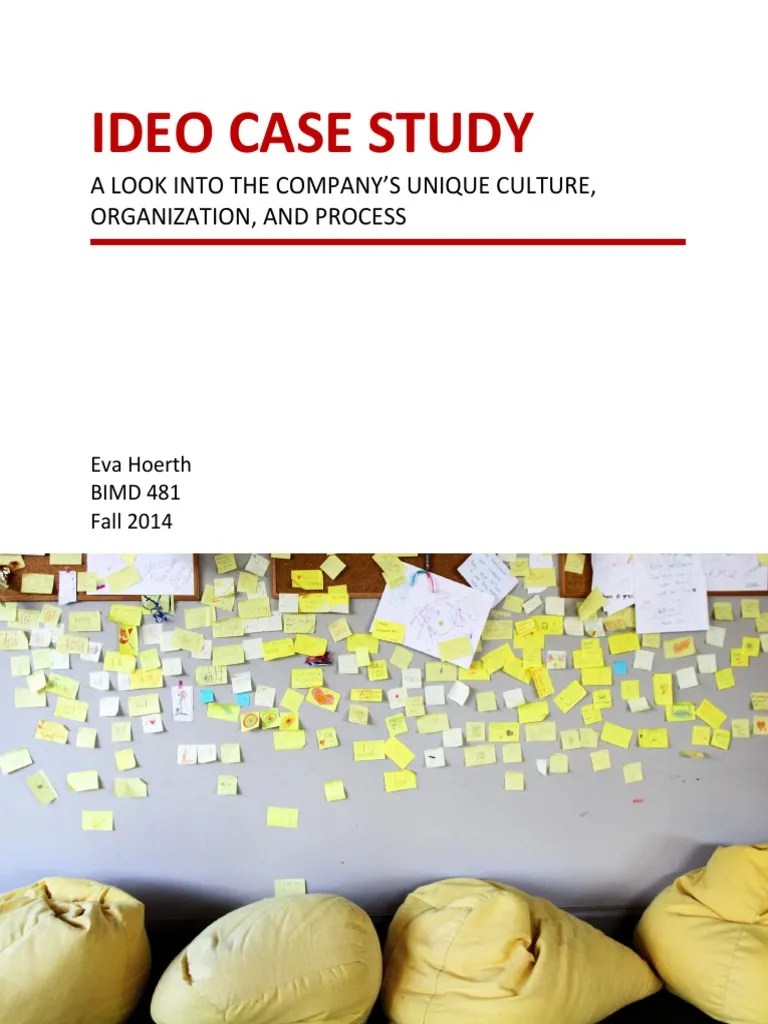 IDEO Case Study Brainstorming Design Thinking
