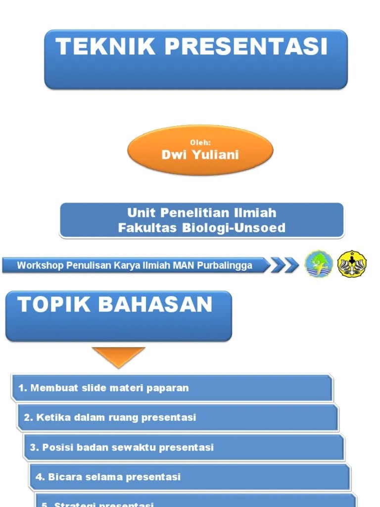 Teknik Presentasi Yang Baik Dan Benar Ppt Bagi Hal Baik