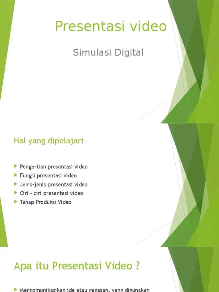 Presentasi Video | PDF