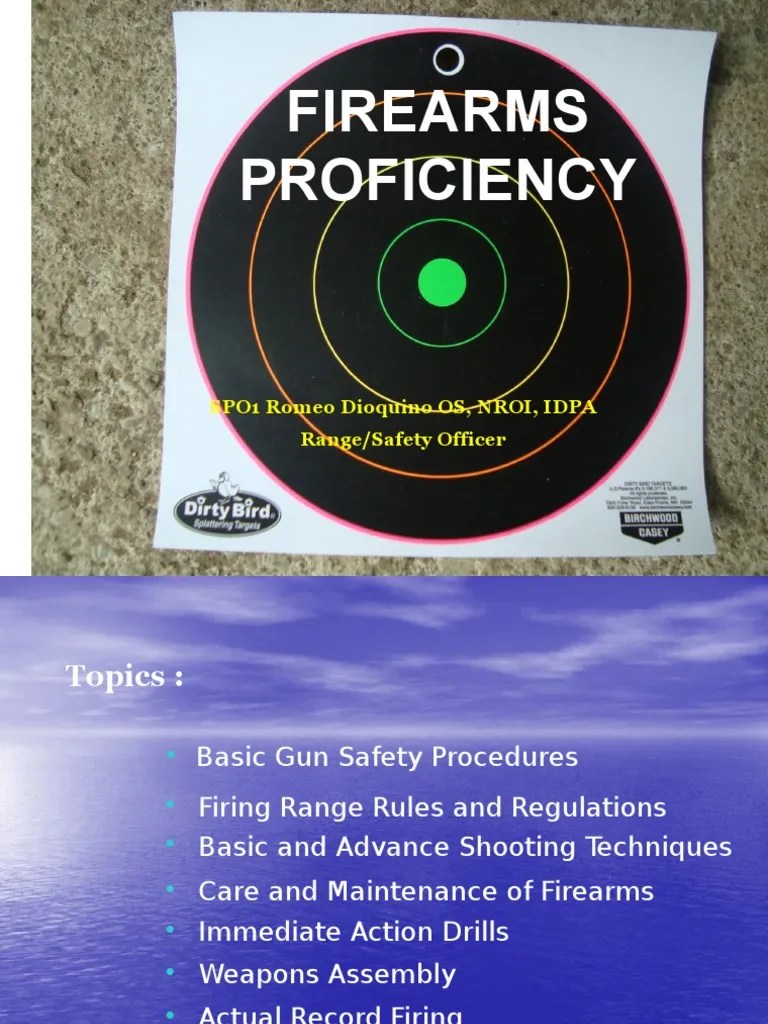 Firearm Proficiency Training PDF Trigger (Firearms) Firearms