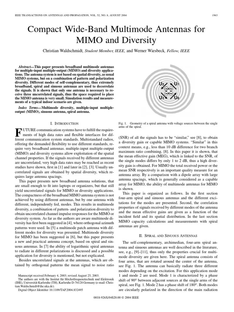 (IEEE Transactions On Antennas and Propagation. Vol. 52. No. 8. Pp. 19631969) Christian