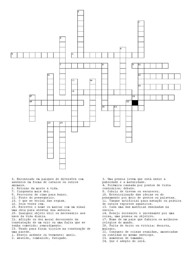 Palavras Cruzadas Treino Ortográfico Ss Sc c ç