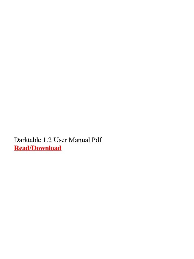Darktable 1 2 User Manual PDF PDF Shell Solid State Drive